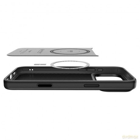 Spigen nakładka Enzo Aramid T" Mag Magsafe do iPhone 17 Pro Max czarna"