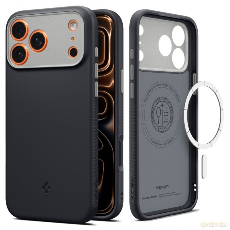 Spigen nakładka Nano Pop Mag Magsafe do iPhone 17 Pro Max czarna