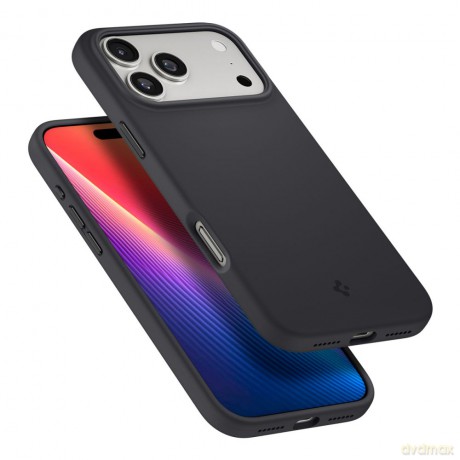 Spigen nakładka Silicone Fit Mag Magsafe do iPhone 17 Pro Max czarna