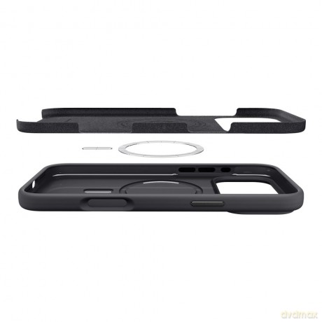 Spigen nakładka Silicone Fit Mag Magsafe do iPhone 17 Pro Max czarna
