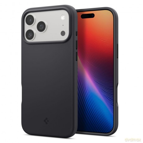 Spigen nakładka Silicone Fit Mag Magsafe do iPhone 17 Pro Max czarna