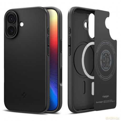 Spigen nakładka Thin Fit Mag Magsafe do iPhone 17 czarna