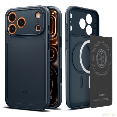 Spigen nakładka Thin Fit Mag Magsafe do iPhone 17 Pro Max Metal Slate