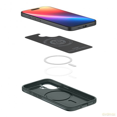 Spigen nakładka Thin Fit Mag Magsafe do iPhone 17 zielona
