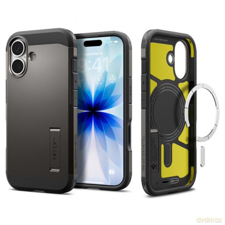 Spigen nakładka Tough Armor T" Mag Magsafe do iPhone 17 Gunmetal"