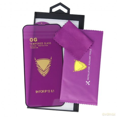Szkło hartowane OG Premium do iPhone 17 Air czarna ramka