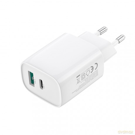 XO ładowarka sieciowa CE30 PD 30W 1x USB-C 1x USB biała