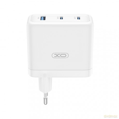 XO ładowarka sieciowa CE35 PD 100W 2x USB-C 1x USB biała
