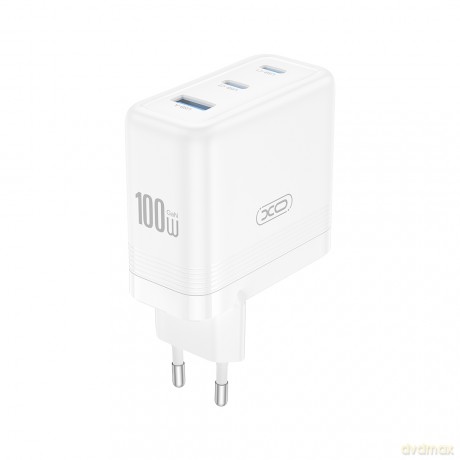 XO ładowarka sieciowa CE35 PD 100W 2x USB-C 1x USB biała