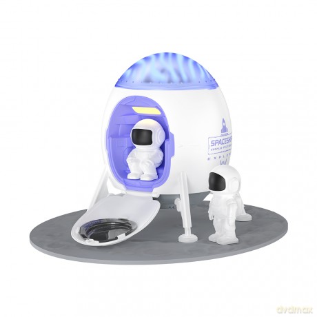 XO projektor LED CF38 gwiazd-galaktyk z głośnikiem Bluetooth biały