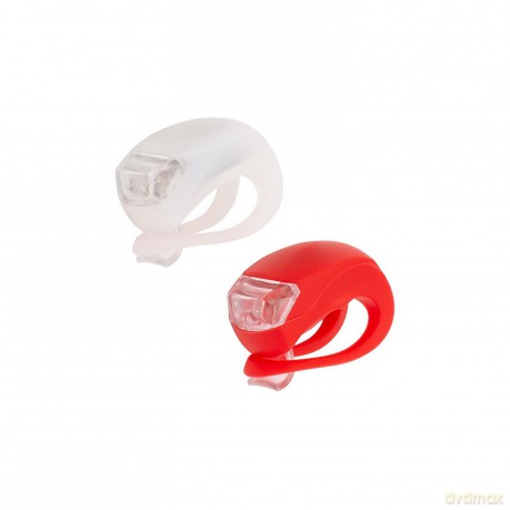 Zestaw lampek rowerowych LED silikon Control Ride LLS-02
