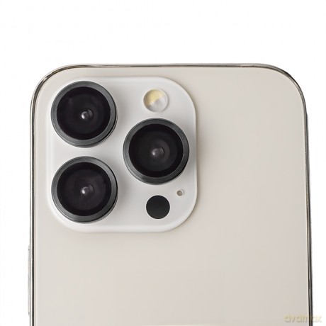 Zestaw szkieł na aparat do iPhone 17 Pro Max czarna ramka