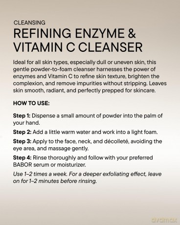 2-in-1 Cleansing and Peeling Powder (Refining Enzyme & Vitamin C Cleanser) 40 g