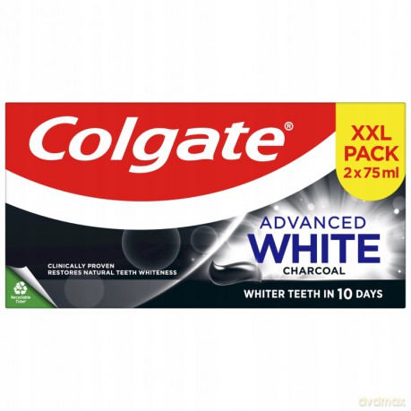 Advanced White Charcoal Whitening Toothpaste 2 x 75 ml