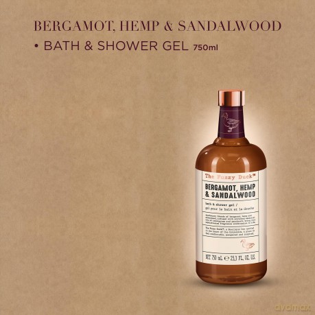 Bath and Shower Gel Bergamot, Hemp & Sandalwood (Bath & Shower Gel) 750 ml