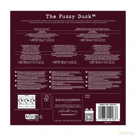 Bergamot, Hemp & Sandalwood Body Care Gift Set 5 pcs