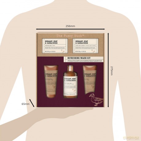 Bergamot, Hemp & Sandalwood Body Care Gift Set 5 pcs