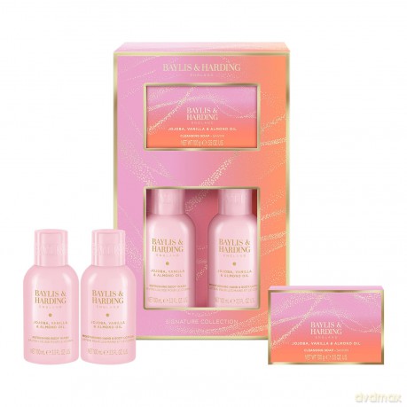 Body Care Gift Set Jojoba, Vanilla & Almond Oil 3 pcs