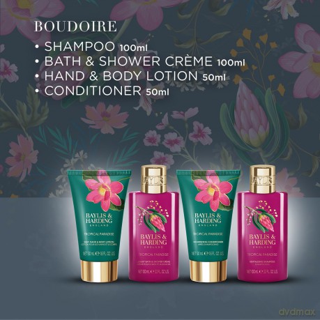 Boudoire body care gift set - Tropical Paradise 4 pcs