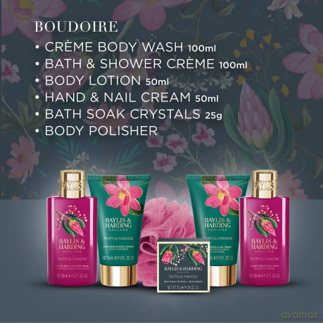 Boudoire body care gift set - Tropical Paradise 6 pcs