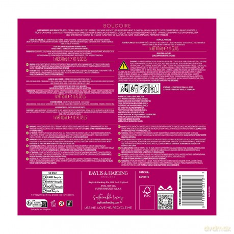 Boudoire body care gift set - Tropical Paradise Gift Set 4 pcs