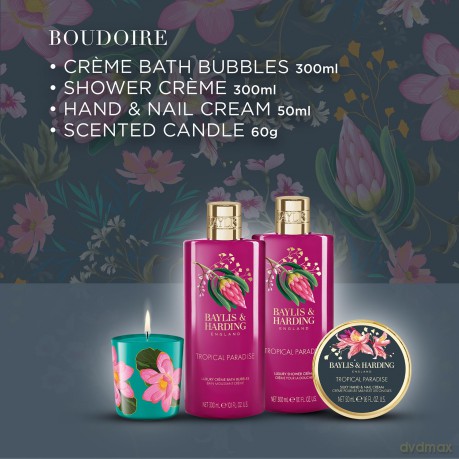 Boudoire body care gift set - Tropical Paradise Gift Set 4 pcs