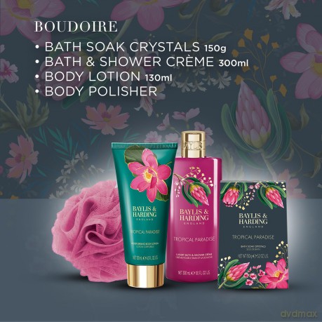 Boudoire Body Care Gift Set - Tropical Paradise Set 4 pcs