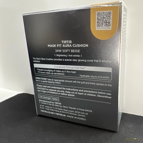 Brightening makeup in a sponge Mask Fit (Aura Cushion) 18 g - Shade: 24W Soft Beige