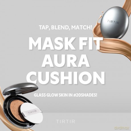 Brightening makeup in a sponge Mask Fit (Aura Cushion) 18 g - Shade: 27N Camel