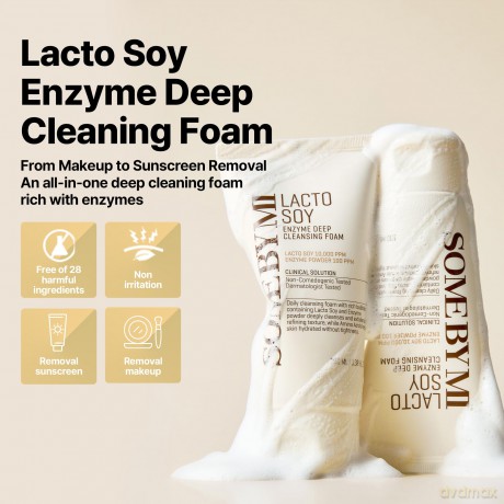 Cleansing facial foam with Lactosoy enzymes (Eyzyme Deep Cleansing Foam) 100 ml