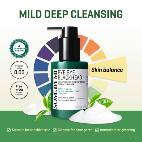 Cleansing foam for problematic skin Bye Bye Blackhead 30days (Bubble Cleanser) 120 g