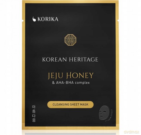 Cleansing sheet mask with Jeju honey and AHA, BHA complex Korean Heritage (Cleansing Sheet Mask) 25 g