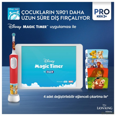 Electric Toothbrush with Travel Case for Kids The Lion King