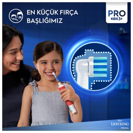 Electric Toothbrush with Travel Case for Kids The Lion King