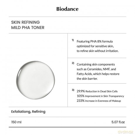 Exfoliating skin tonic Skin Refining (Mild PHA Toner) 150 ml