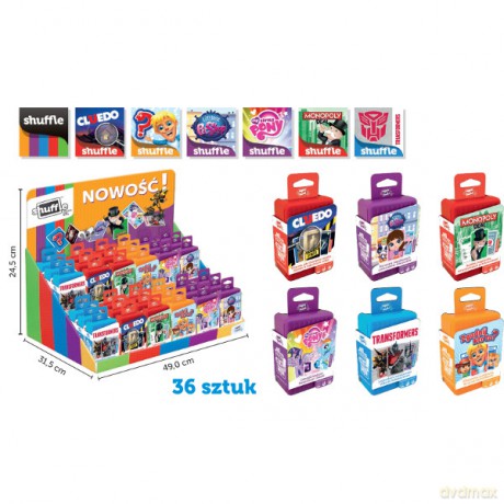 CARTAMUNDI Shuffle 36 mix PL [ZABAWKA]