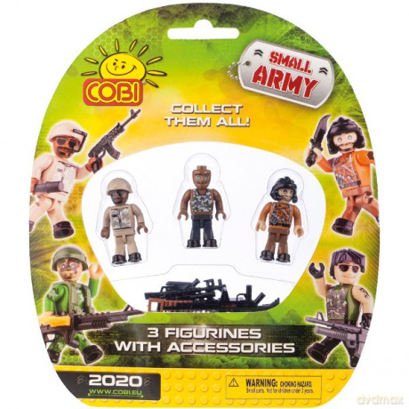 COBI Small Army 3 Figurki z Akcesoriami [ZABAWKA]