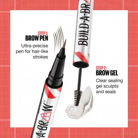 Fix and gel for eyebrows Build A Brow (Brow Pen + Sealing Gel) - Shade: 259 Ash Brown