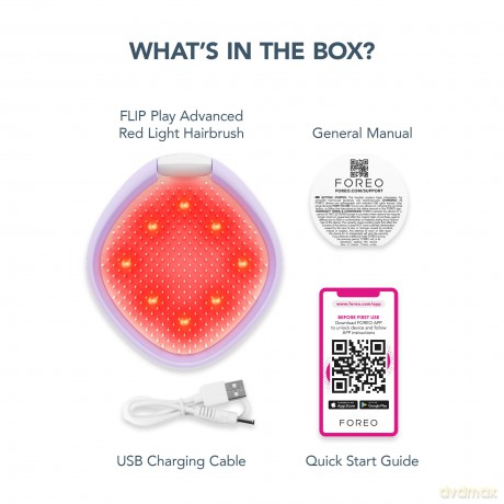 FLIP Play Advanced hairbrush with LED light - Variant: I Lilac You!