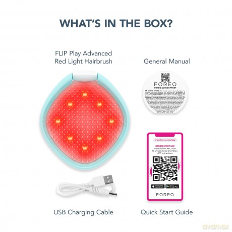FLIP Play Advanced hairbrush with LED light - Variant: Ice Ice Baby!