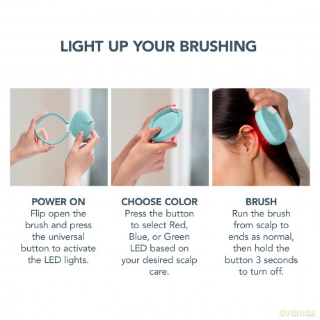 FLIP Play Advanced hairbrush with LED light - Variant: Ice Ice Baby!
