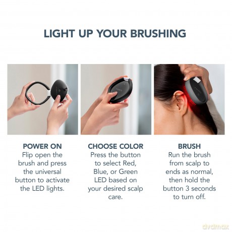 FLIP Play Advanced hairbrush with LED light - Variant: Midnight Magic!