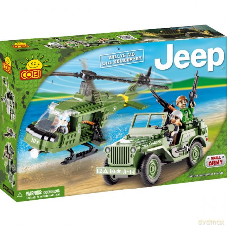 COBI Jeep Willys z helikopterem 250 kl. [ZABAWKA]