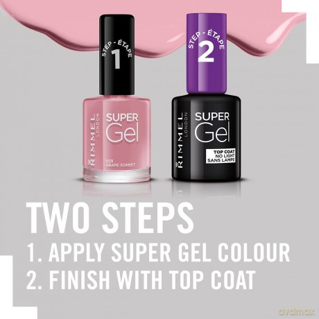 Gel nail polish Super Gel (Nail Polish) 12 ml - Shade: 023 Grape Sorbet