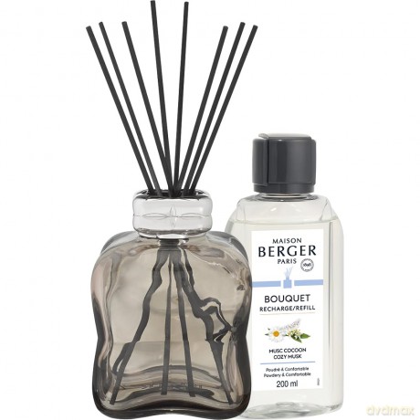 Gift set aroma diffuser Cosy Brown + refill Cozy Musk 200 ml