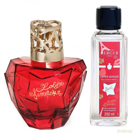 Gift set catalytic lamp Lolita Lempicka red + refill Lolita Lempicka Sweet 250 ml