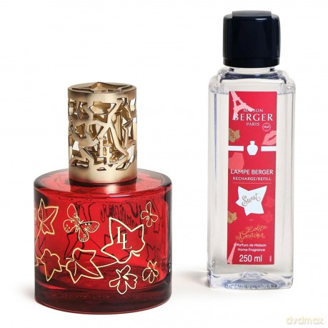 Gift set catalytic lamp Pure red + Sweet Lolita Lempicka refill 250 ml