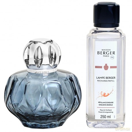 Gift set catalytic lamp Rosalie blue + refill Intense glitter 250 ml