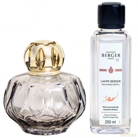 Gift set catalytic lamp Rosalie gray + refill Intense glitter 250 ml