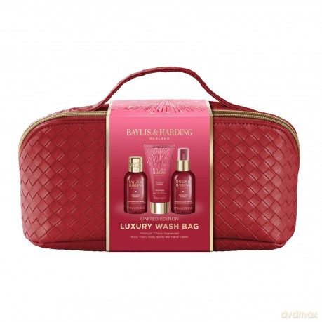 Gift set in a cosmetic bag Midnight Cherry 3 pcs